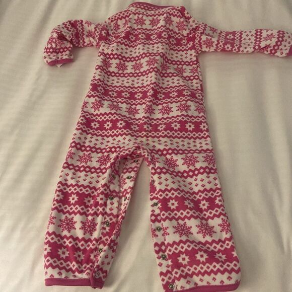 Carter’s Fair Isle Fleece Jumpsuit - Baby Girl 24 month NWT - Picture 6 of 6